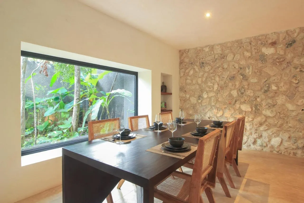 Elegant Boho Style Villa Jungle Views In Rooftop Deck & Outstanding Raw Pool In Holistika Tulum Ferienhaus