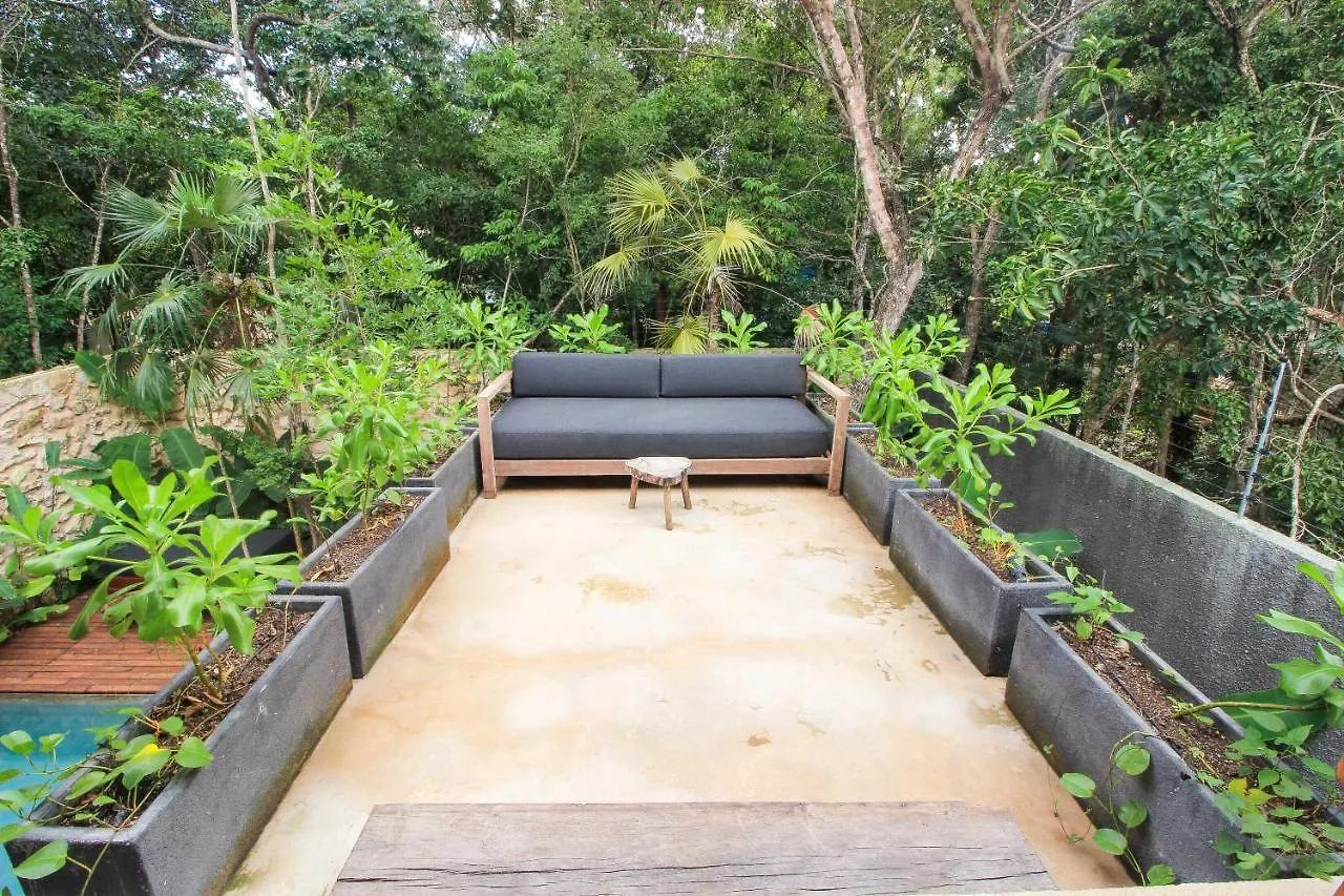 Elegant Boho Style Villa Jungle Views In Rooftop Deck & Outstanding Raw Pool In Holistika Tulum Ferienhaus