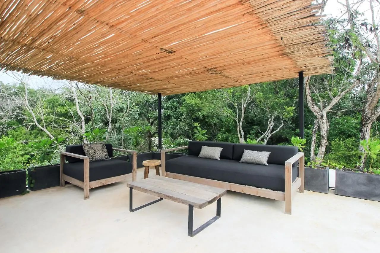 Elegant Boho Style Villa Jungle Views In Rooftop Deck & Outstanding Raw Pool In Holistika Tulum
